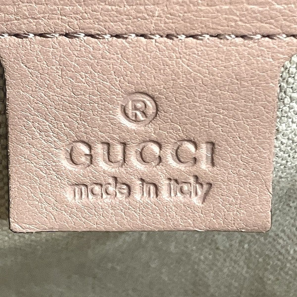 グッチ マイクログッチッシマ パテント レザー 2WAY バッグ
