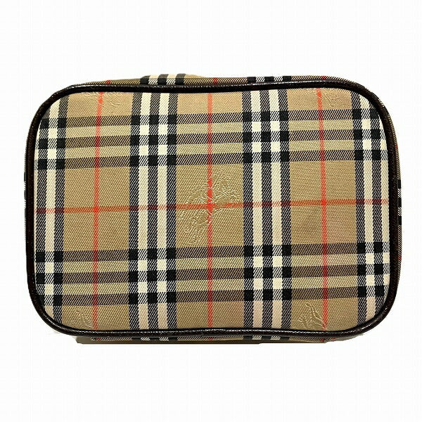 バーバリー ノバ チェック キャンバス バニティ バッグ