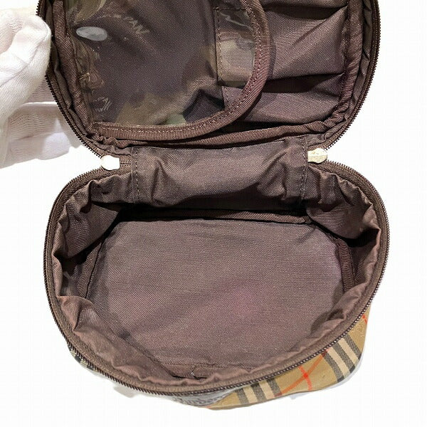 バーバリー ノバ チェック キャンバス バニティ バッグ