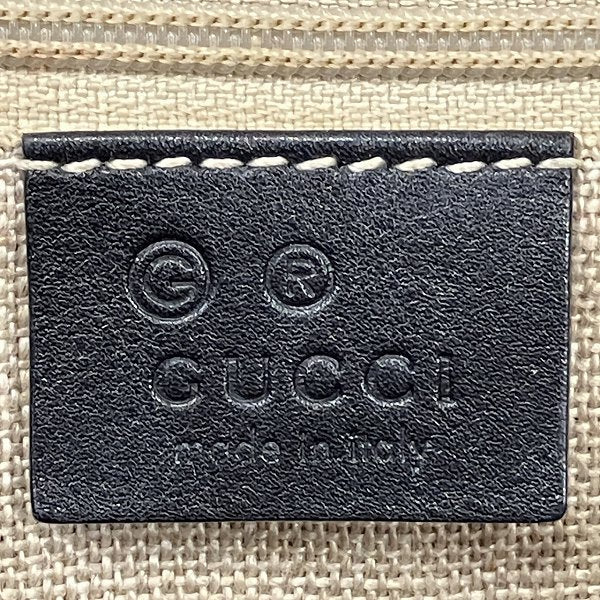 グッチ マイクログッチシマ マルゴー レザーハンドバッグ