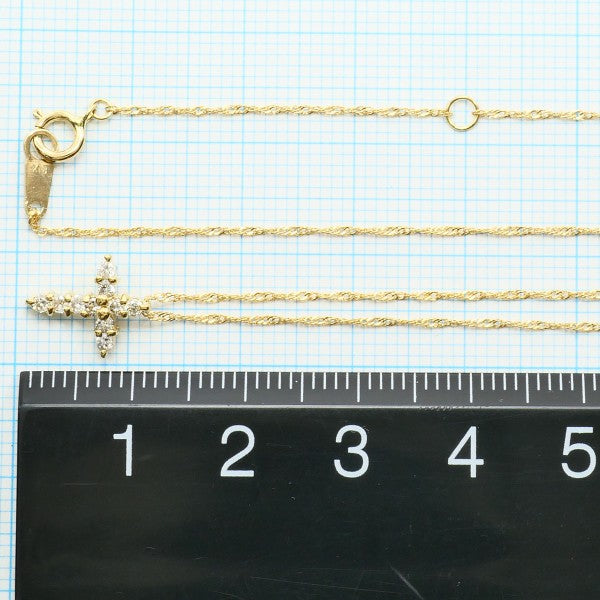 Au750 ダイヤモンド クロスネックレス