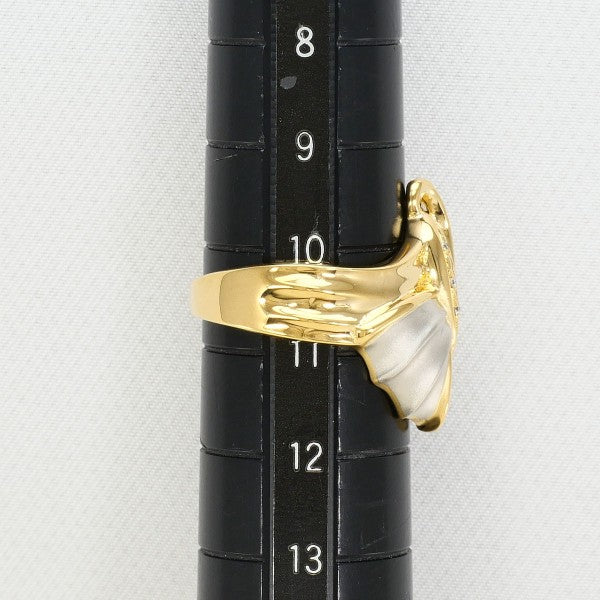 Pt900 K18 ダイヤモンドリング