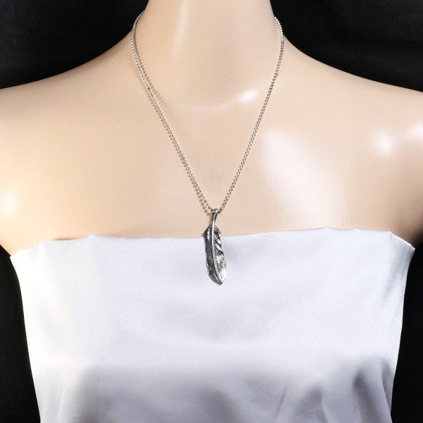 925シルバーフェザーネックレス