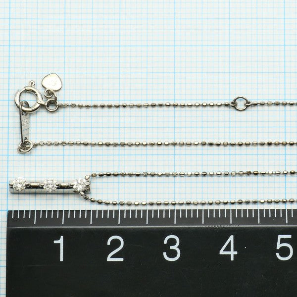 セイレーンアズーロ K10ホワイトゴールド ダイヤモンド ネックレス