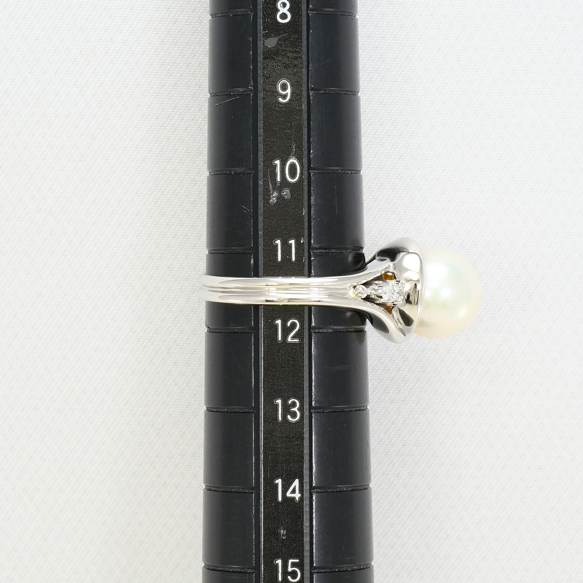 プラチナ アコヤ真珠 ダイヤモンド リング