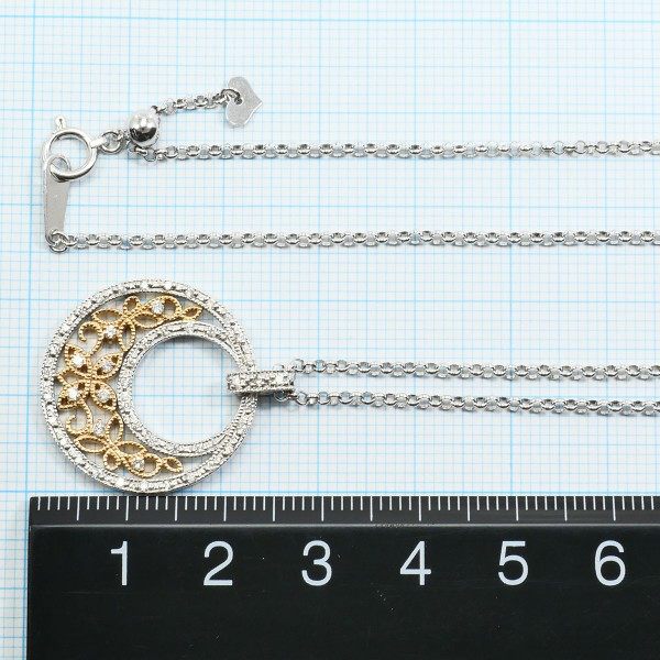 Au750トリニティダイヤモンドネックレス