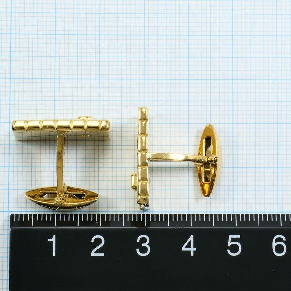 Au750イエローゴールド ダイヤモンド カフス