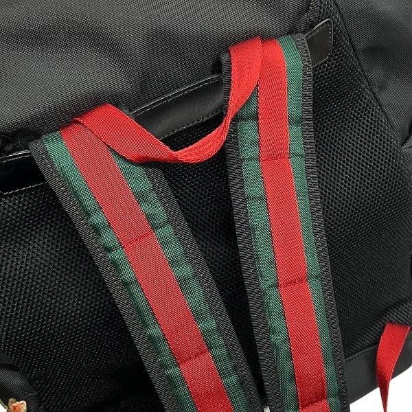 グッチ エンブロイダリータイガー キャンバスバックパック