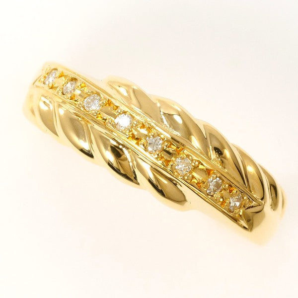 Au750イエローゴールドダイヤリング