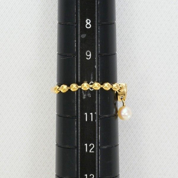 Au750パールダイヤリング