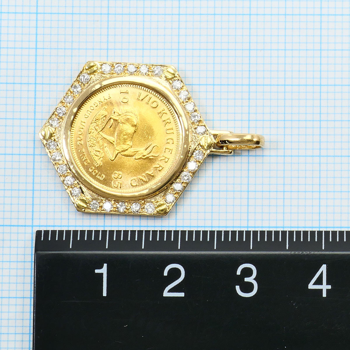 クルーガーランド金貨 Au916 Au750 ペンダント