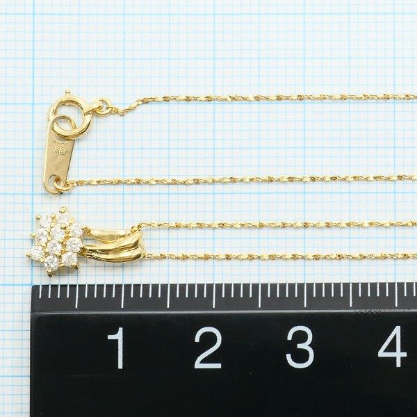 Au750 ダイヤモンドネックレス