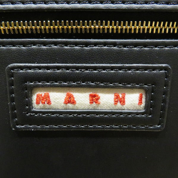 マルニ ジャカード ポリエステル ハンドバッグ