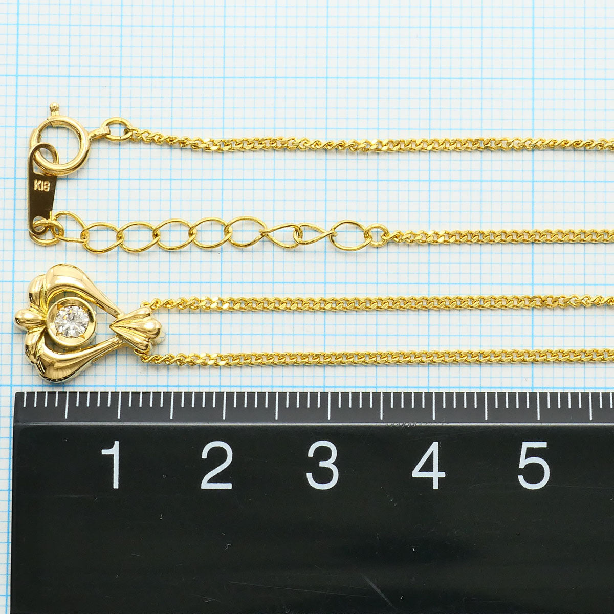 Au750 ダイヤモンドネックレス
