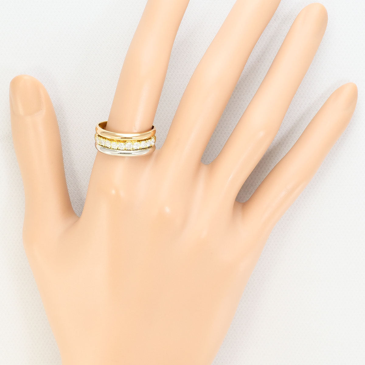 プラチナ Au750 ダイヤモンドリング 0.50ct