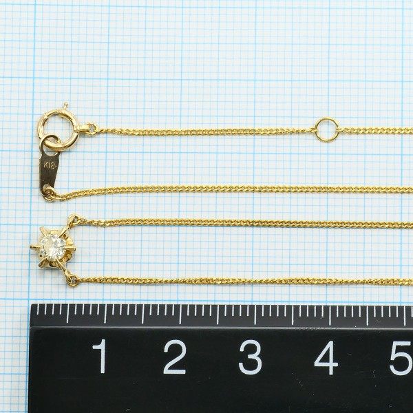 Au750 ダイヤモンド ネックレス