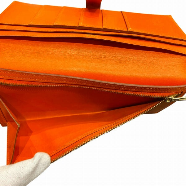 エルメス ベアンスフレ ボックスカーフ 長財布
