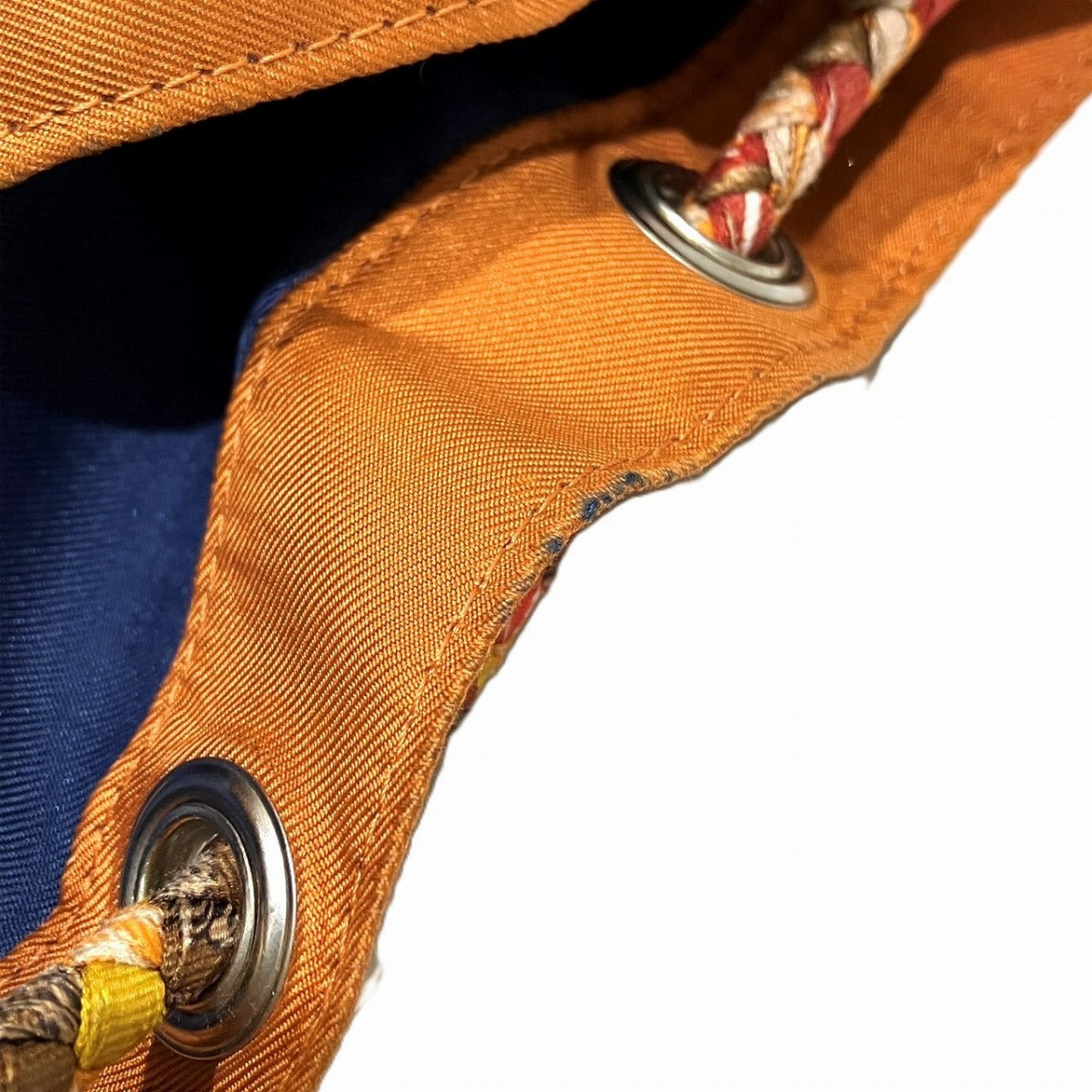 エルメス ソクワール22 シルク レザー ショルダーバッグ