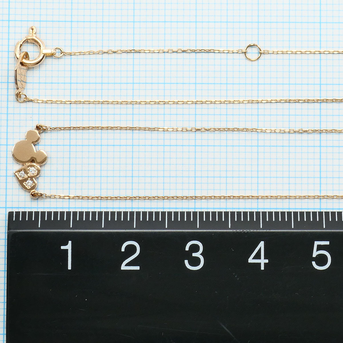 カナル4℃ K10ピンクゴールド ダイヤモンドネックレス