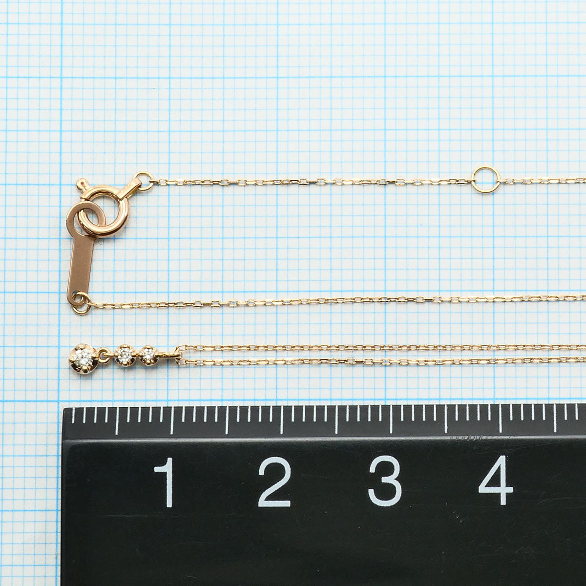 ヨンドシー K10PG ダイヤモンドネックレス