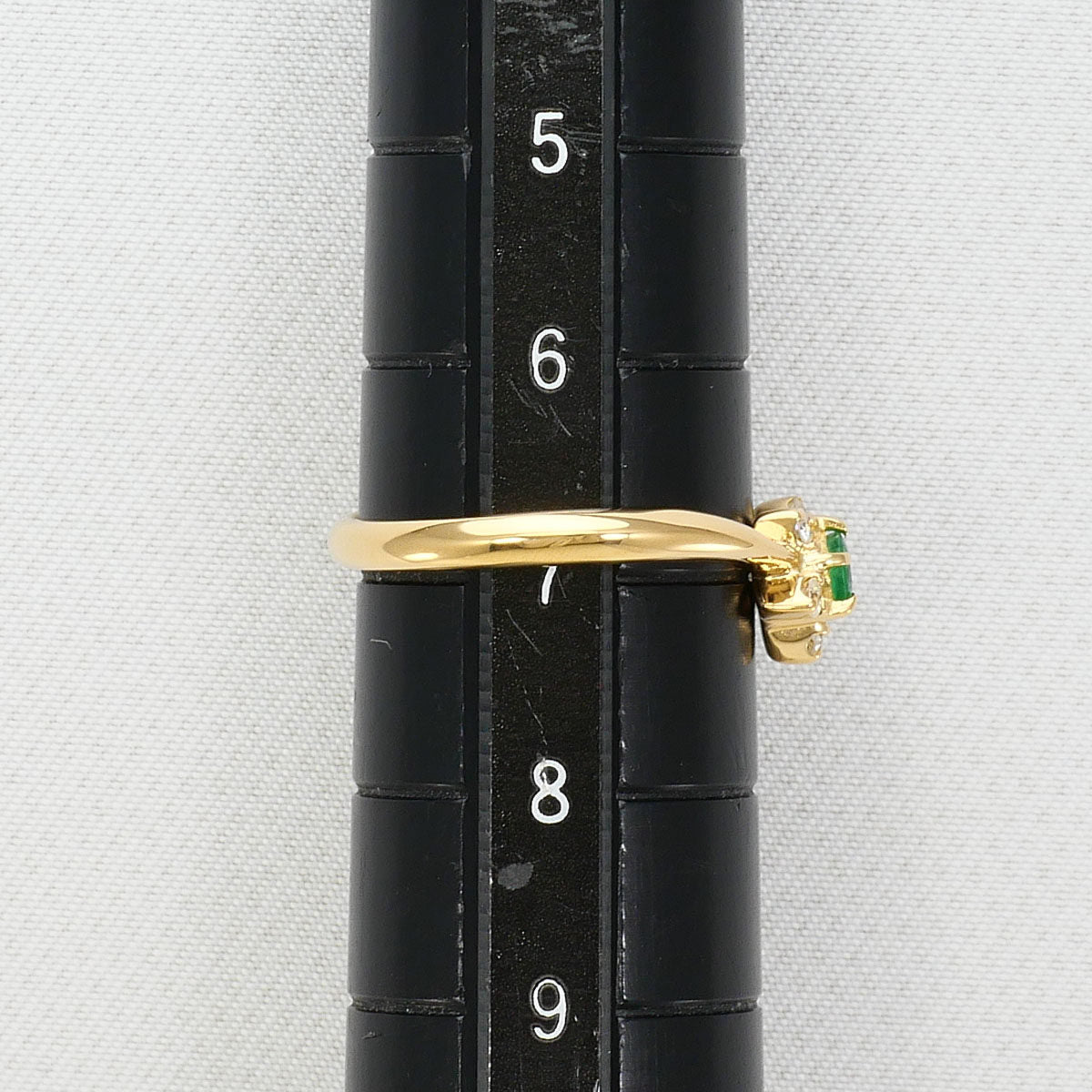 Au750エメラルドダイヤモンドリング