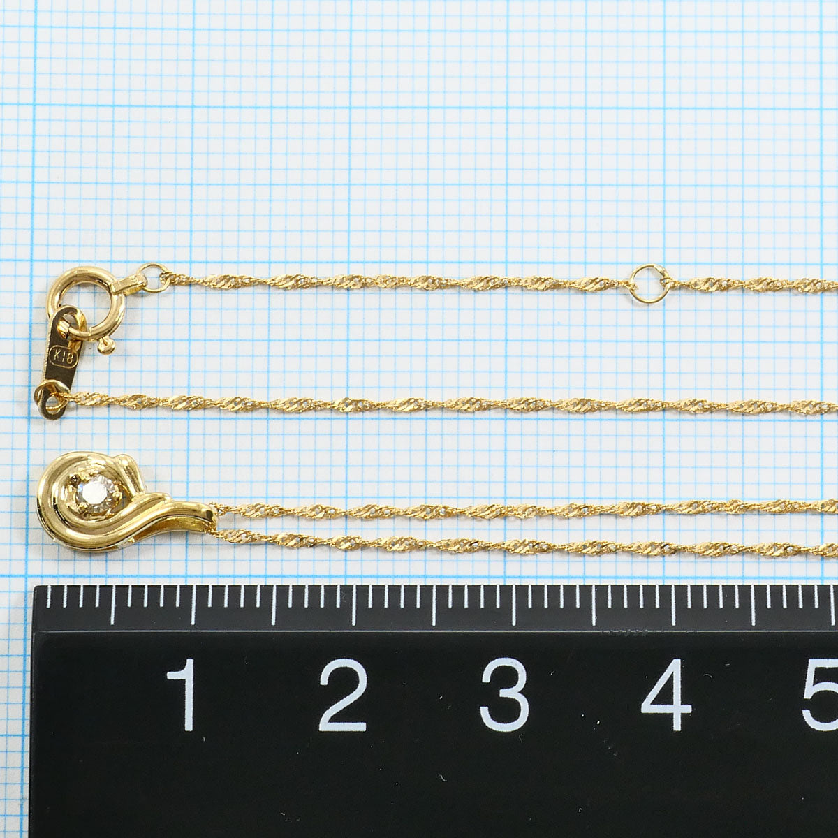 Au750 ダイヤモンドネックレス