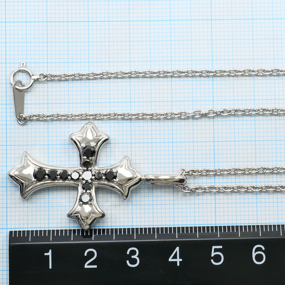 Au417 Black Diamond Necklace