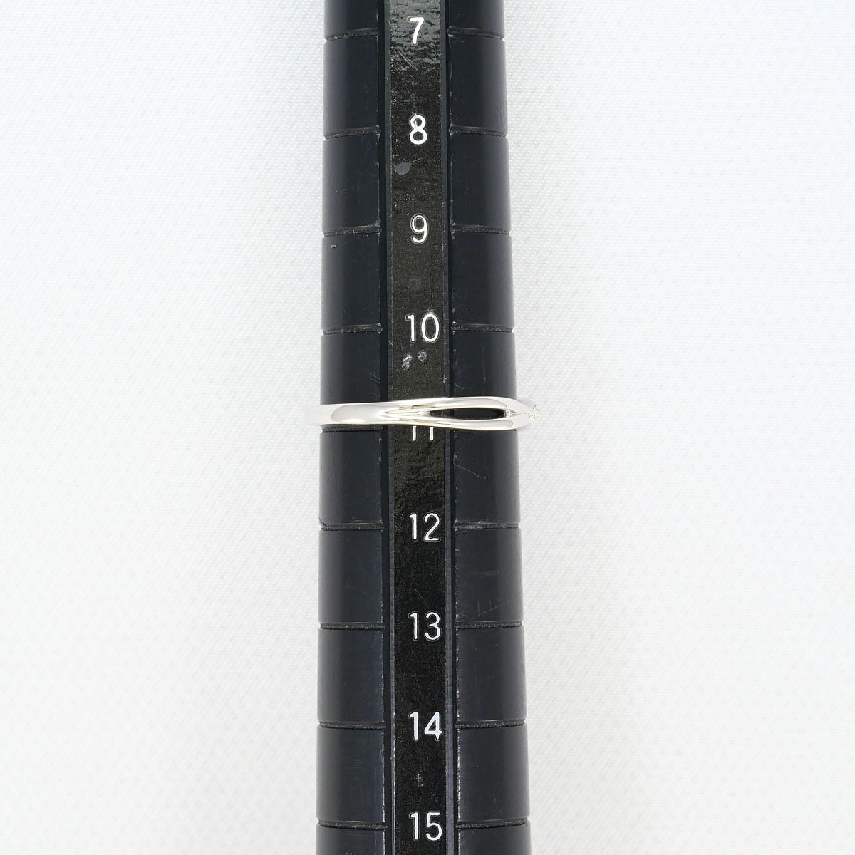 カナル4℃ K10ホワイトゴールド ダイヤモンド リング