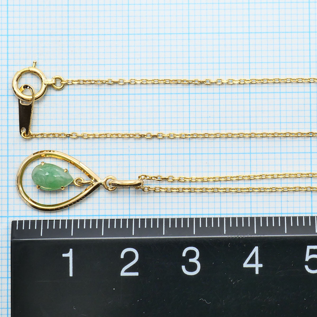 Au750 ジェイド ネックレス