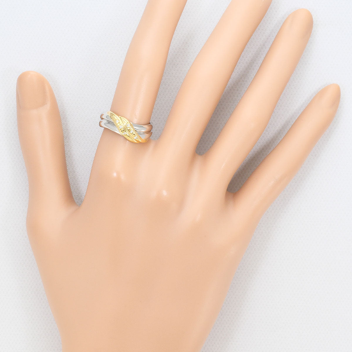 プラチナ Au750 ダイヤモンドリング