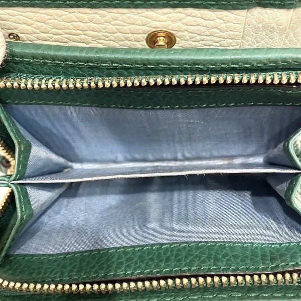 グッチ GGマーモント レザー二つ折り財布