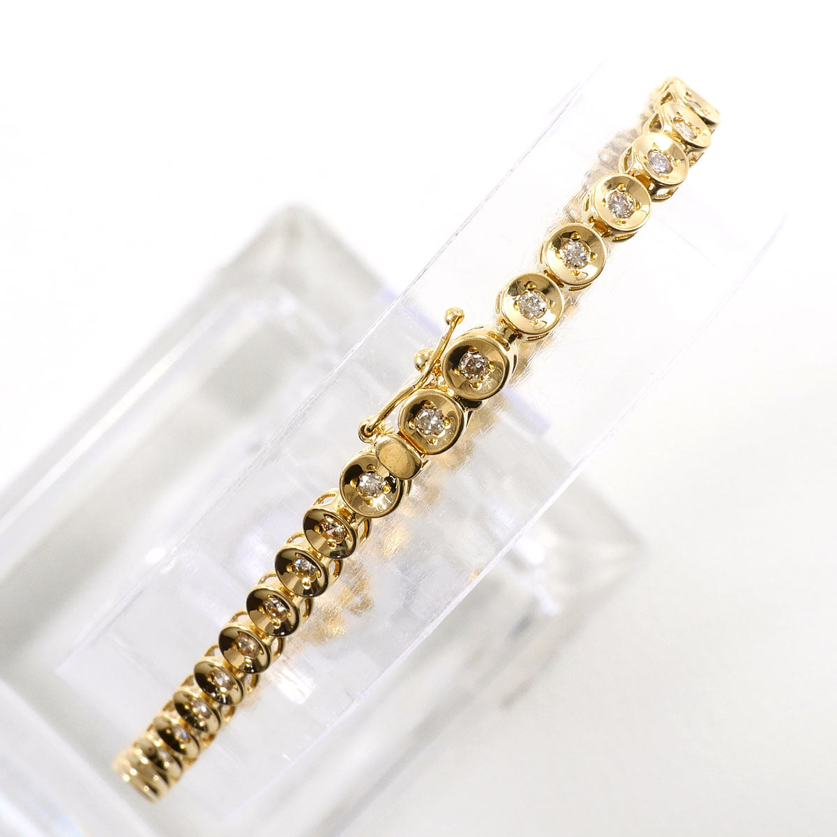 K18イエローゴールド ダイヤモンド ブレスレット