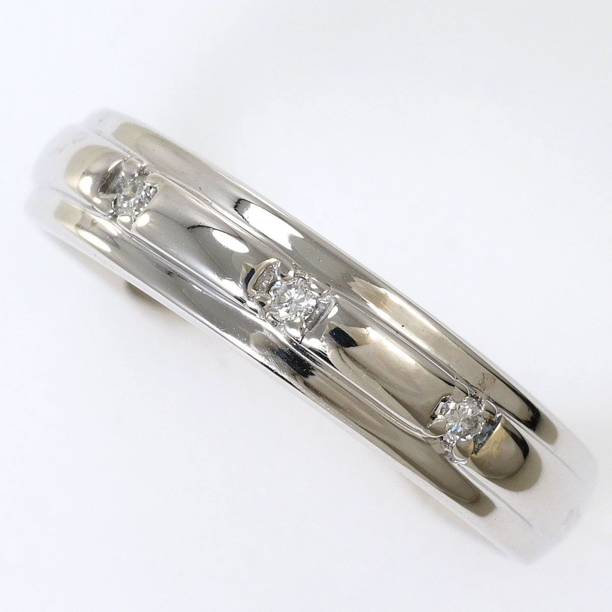 K10ホワイトゴールド ダイヤモンド リング