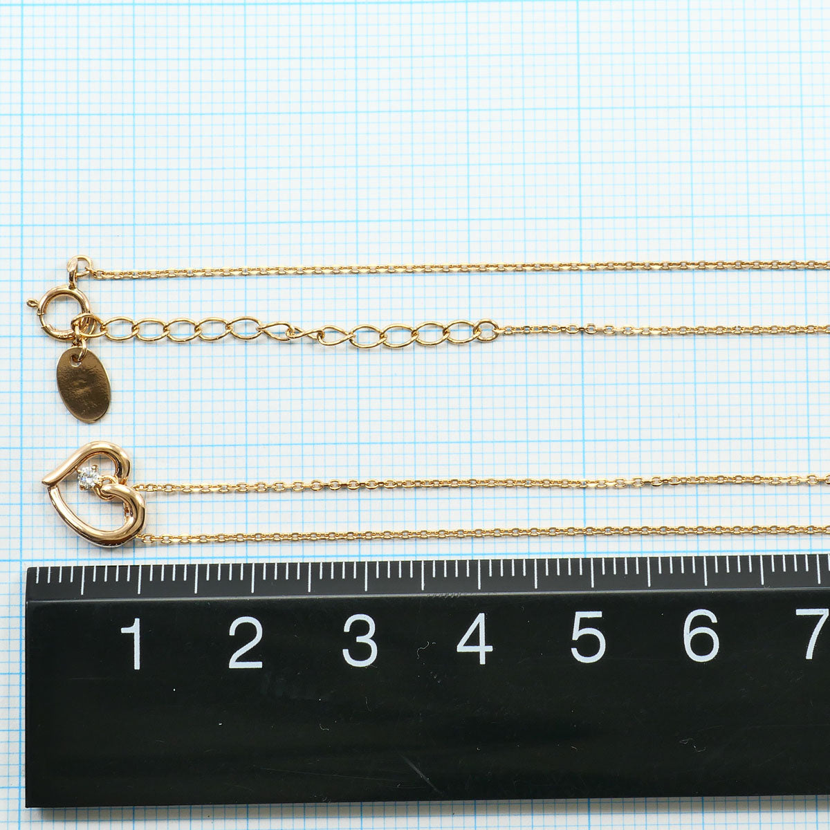ヨンドシー K10ピンクゴールドダイヤモンドネックレス