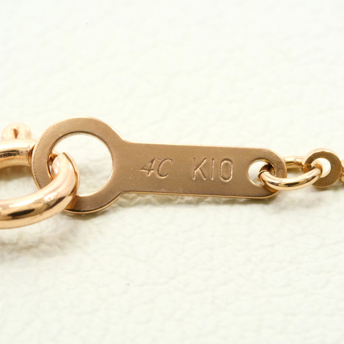 ヨンドシー K10ピンクゴールドジルコニアネックレス