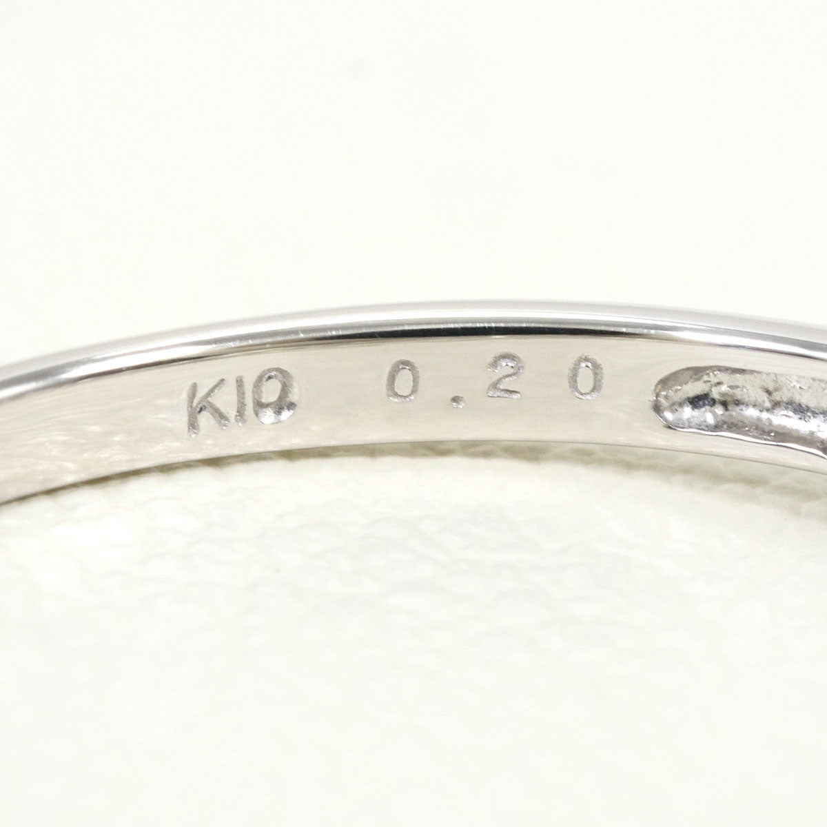 K10ホワイトゴールド ダイヤリング