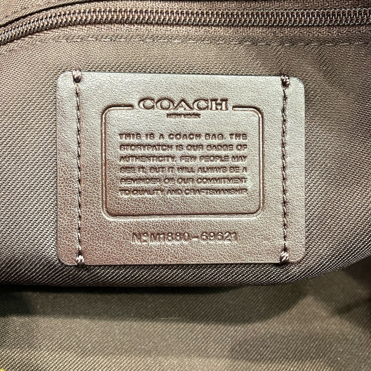 コーチ Lane Satchel レザー ハンドバッグ