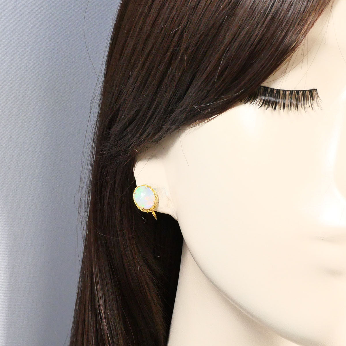 Au750オパールイヤリング