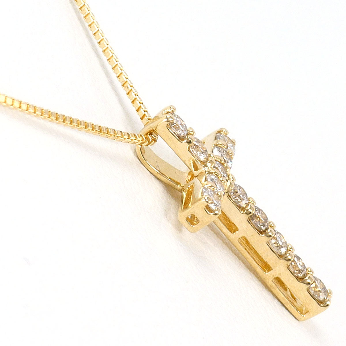 K10YG ダイヤモンドネックレス