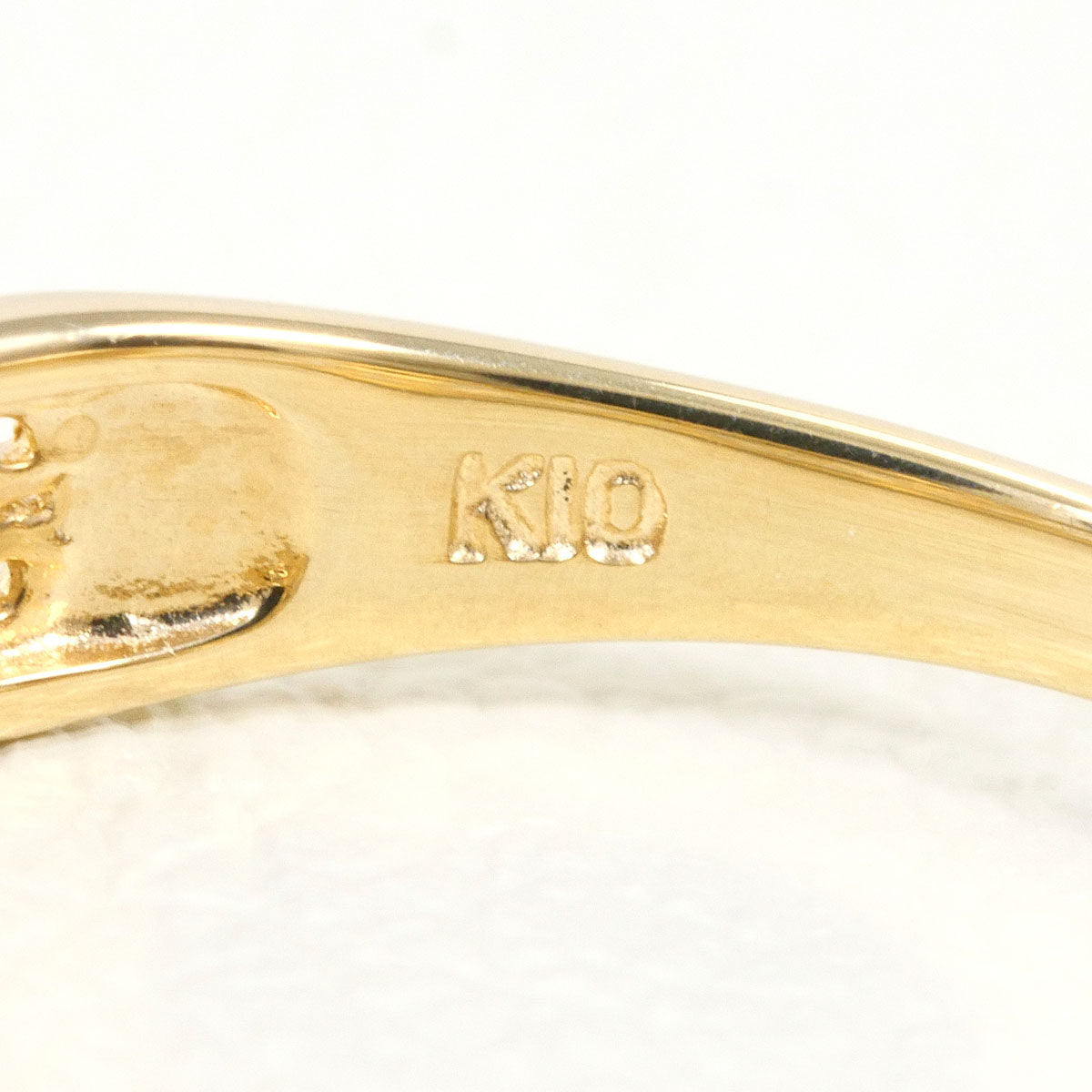K10イエローゴールドダイヤモンドリング