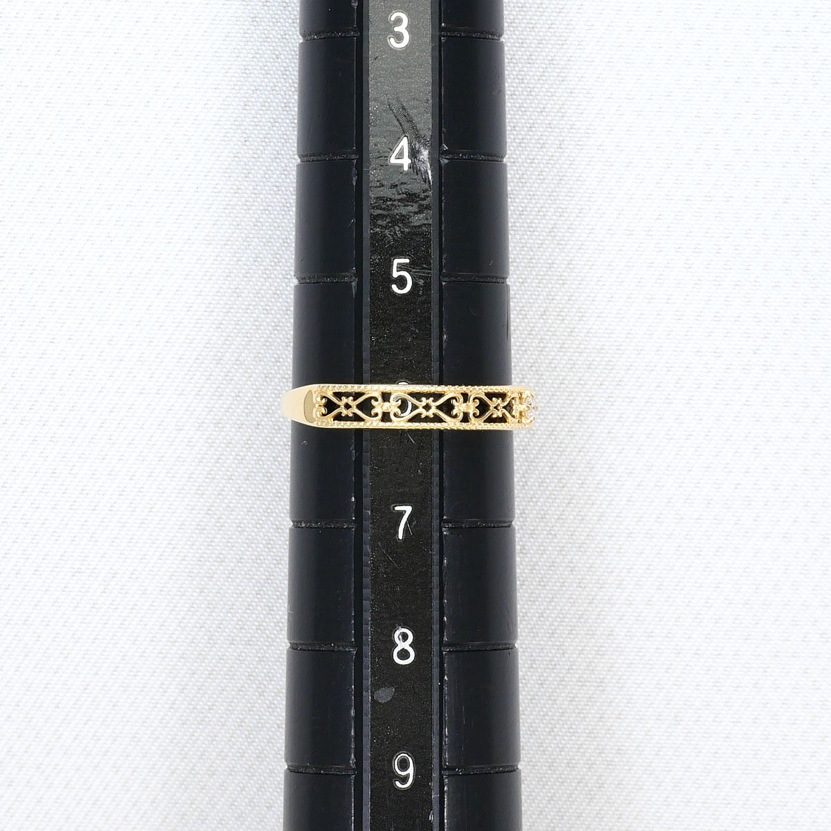 K10イエローゴールドダイヤモンドリング