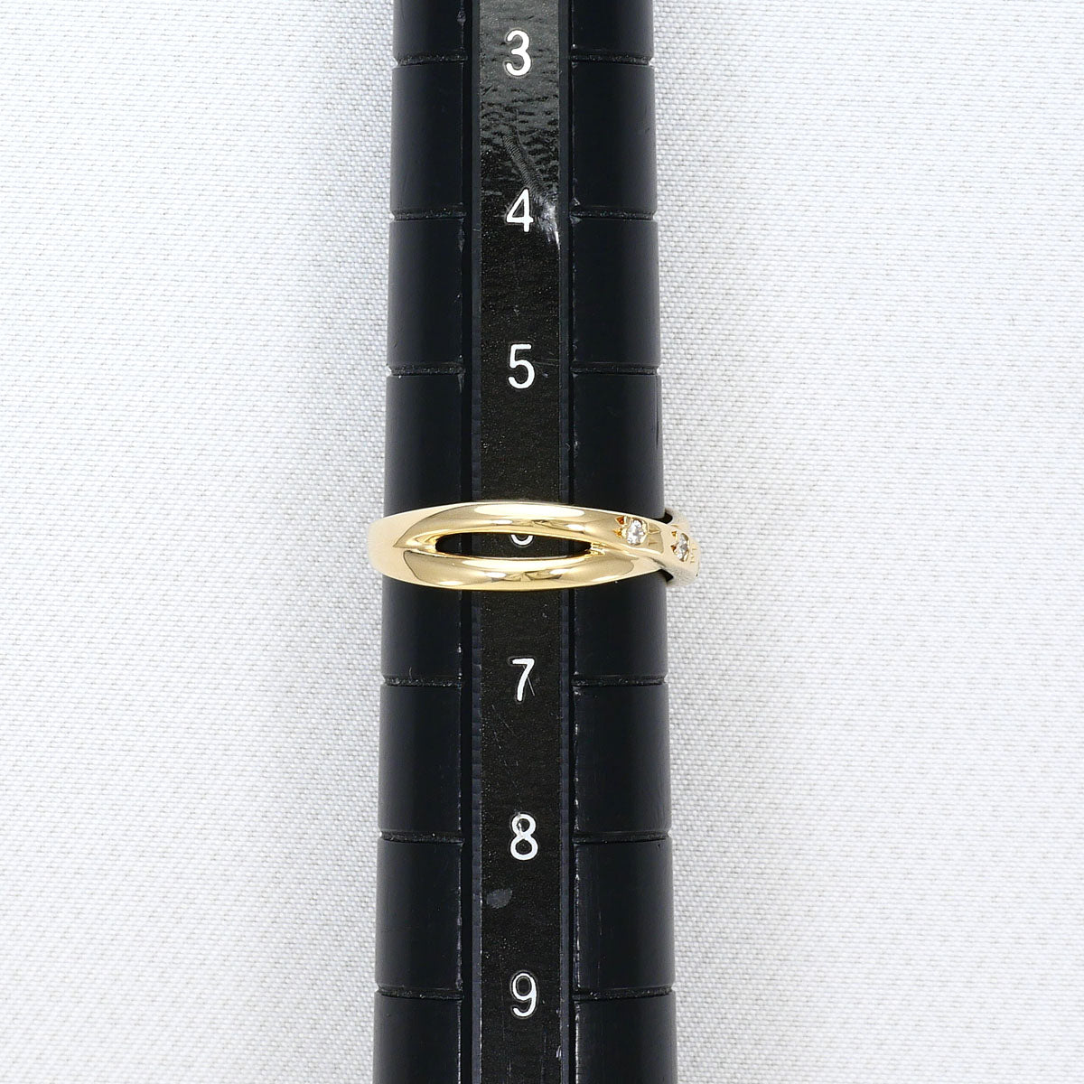 K10 イエローゴールド ダイヤモンド リング