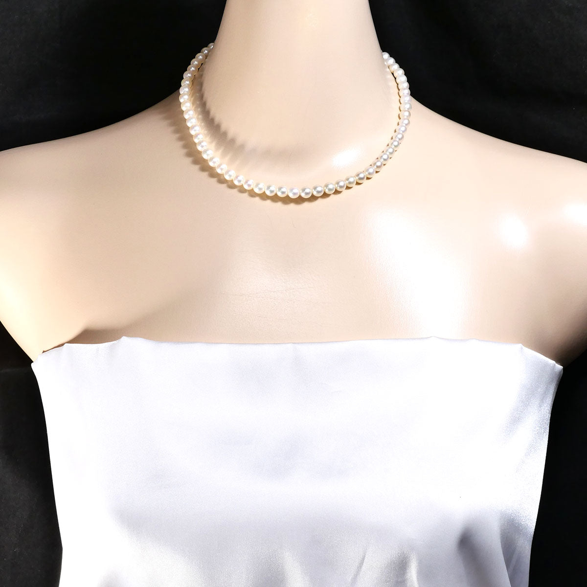 シルバー パール ネックレス