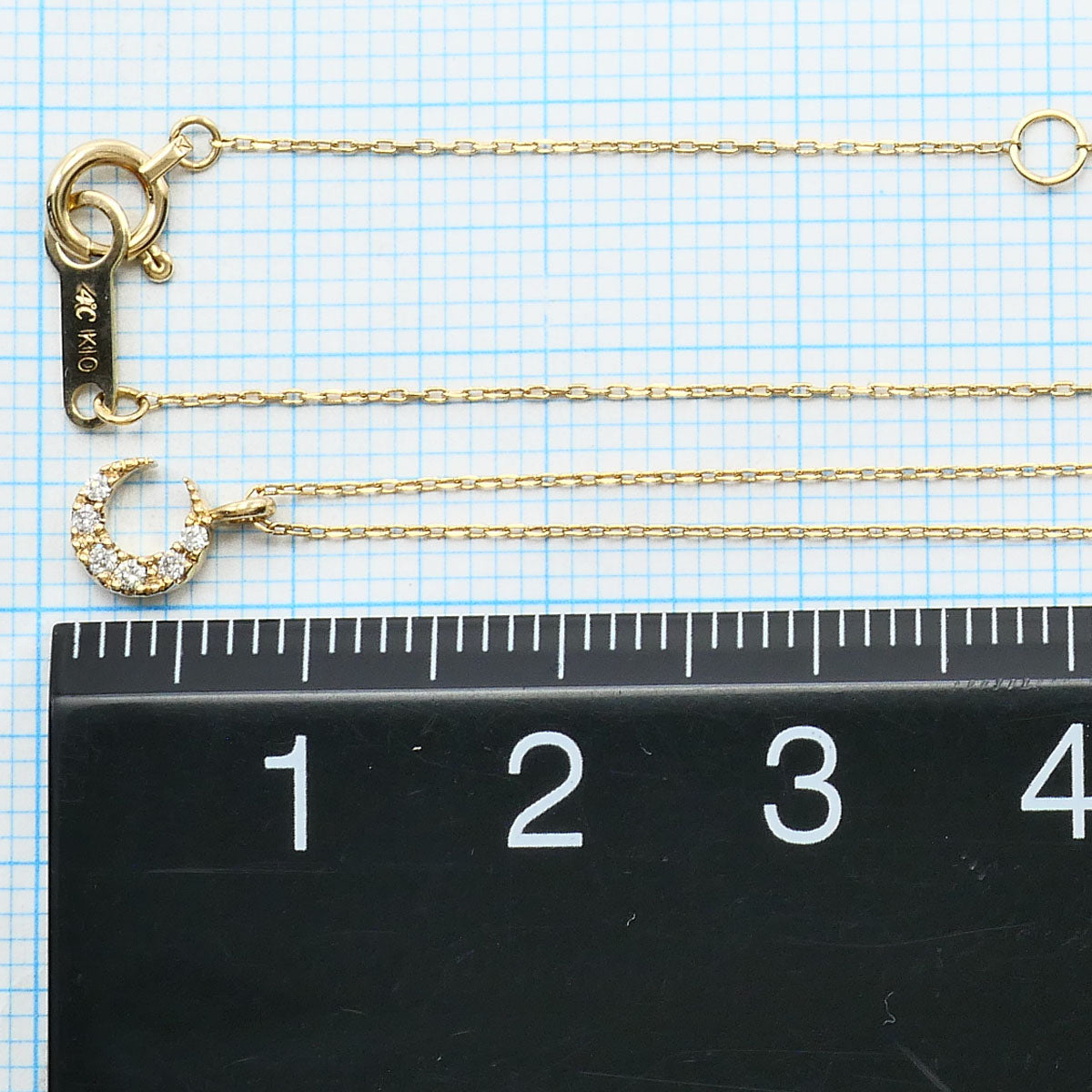 ヨンドシー K10 ゴールド ダイヤモンド ネックレス