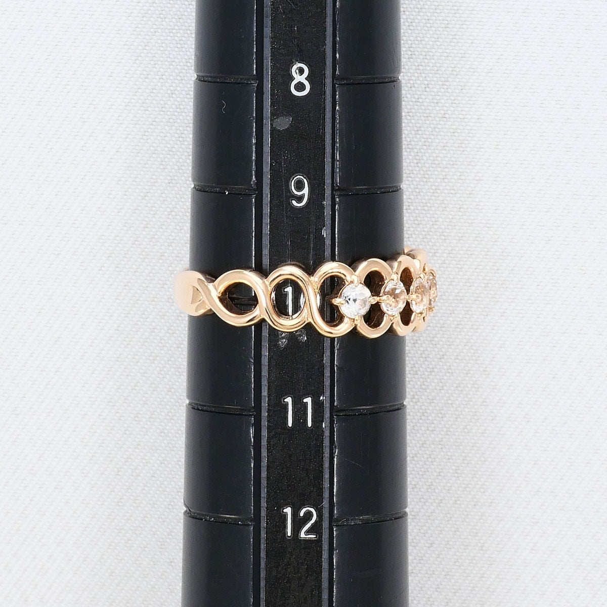 ヨンドシー K10ピンクゴールド天然石リング