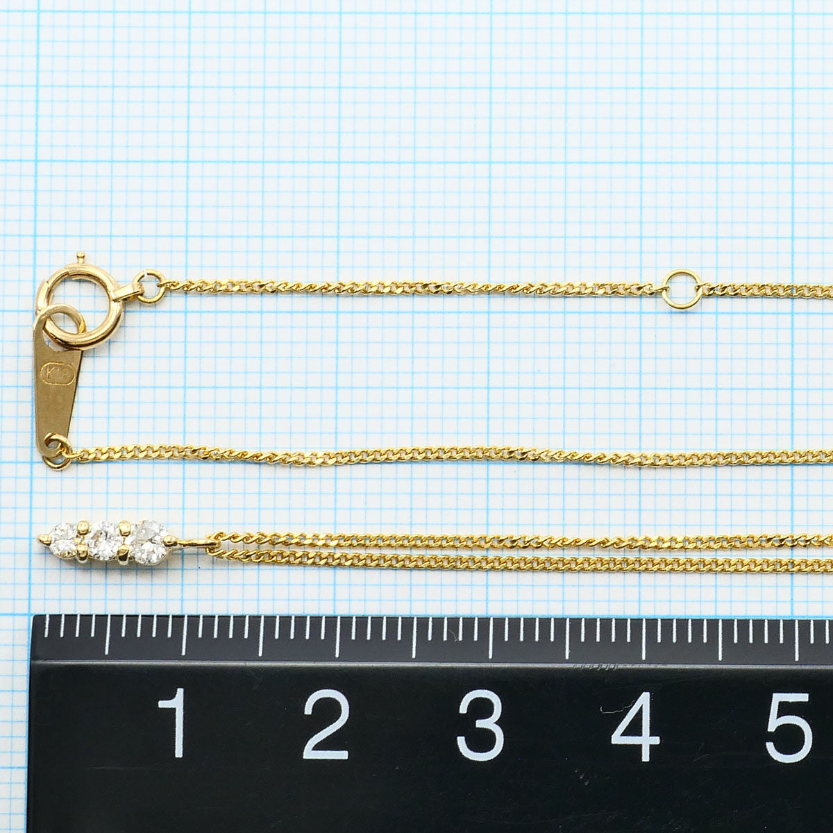 Au750 ダイヤモンドネックレス