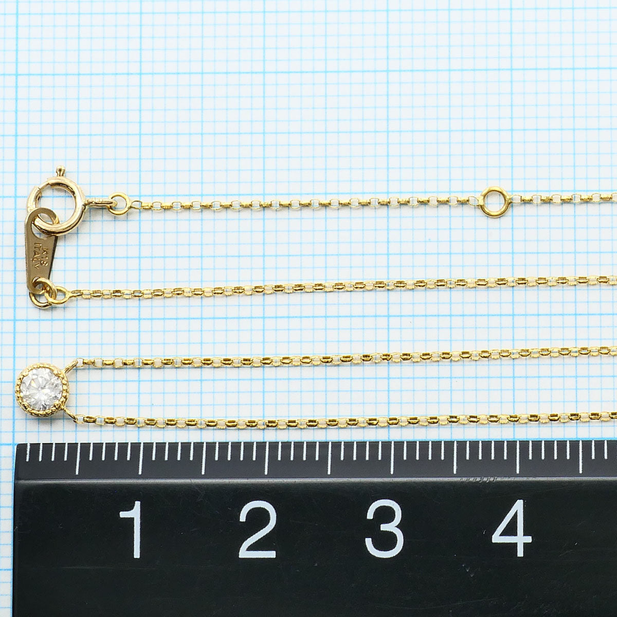 Au750 ダイヤモンドネックレス