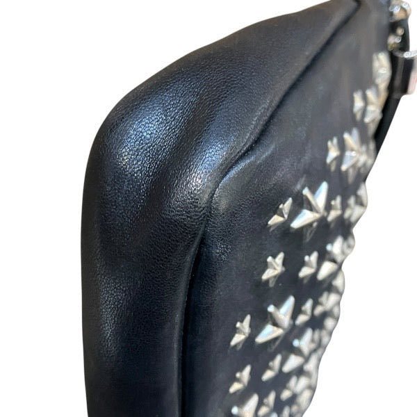 ジミー チュウ ゼナ レザー クラッチ バッグ