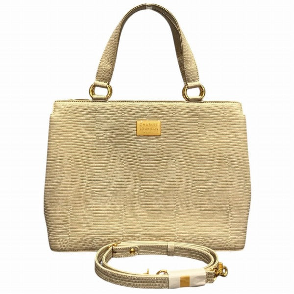 シャルルジョルダン レザー2wayバッグ
