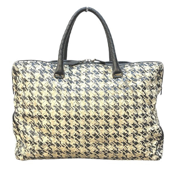 ボッテガ・ヴェネタイントレチャートレザー ビジネスバッグ